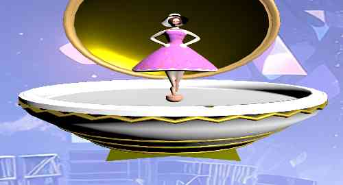 旋转芭蕾舞小人