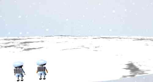 雪山草地