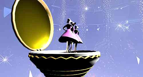 旋转芭蕾舞小人