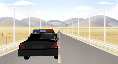 礼让警车