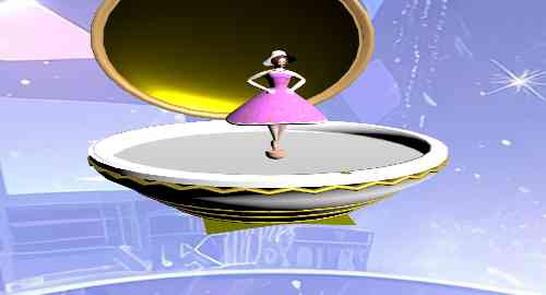 旋转芭蕾舞小人